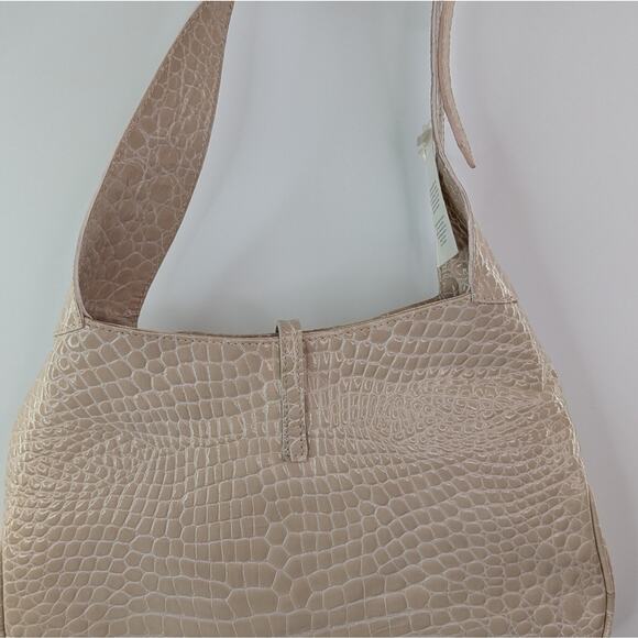 Delmar Patent Leather Italian Cream Shoulder Bag NWT | 25129 - Picture 4 of 10